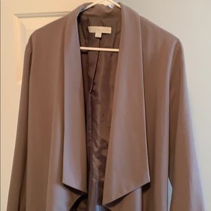 buttonless blazer, color: gray chinchilla - size L